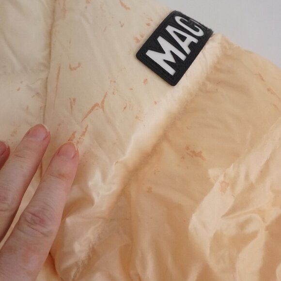 MACKAGE Evie Ombré Sunset 90% Duck Down Feather Cropped Puffer Jacket S - Picture 8 of 16